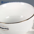 Pure White Custom Coffee Cup For Coffee To Go, Porcelain Coffee Cup And Saucer